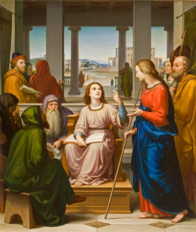 Christ Disputing with the Doctors in the Temple by Franz von Rohden